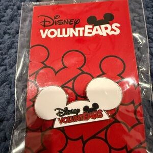 Disney VoluntEARS Red and White Pin